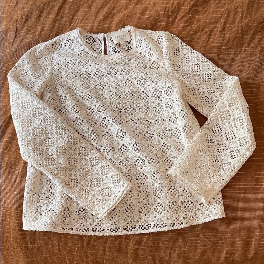 Sezane lace blouse